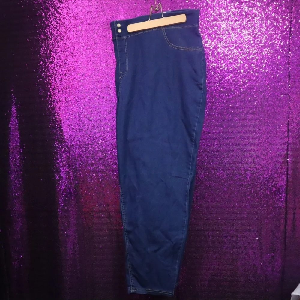 Blue Jegging 4X Terra & Sky Women Skinny Mid-Rise Medium Wash Stretch Denim NWT